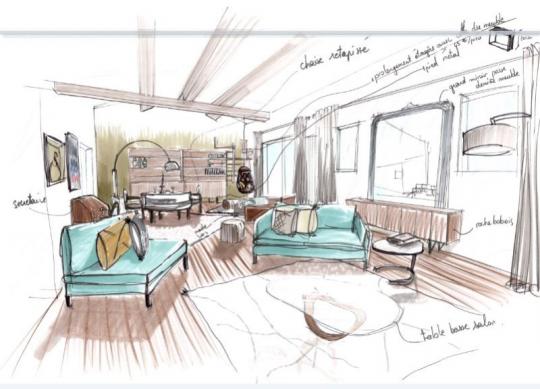 croquis home staging